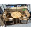 Image 2 : Bali Bistro Set 3-Piece TS25321 Wooden Table and Chairs