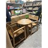 Image 4 : Bali Bistro Set 3-Piece TS25321 Wooden Table and Chairs