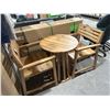Image 5 : Bali Bistro Set 3-Piece TS25321 Wooden Table and Chairs