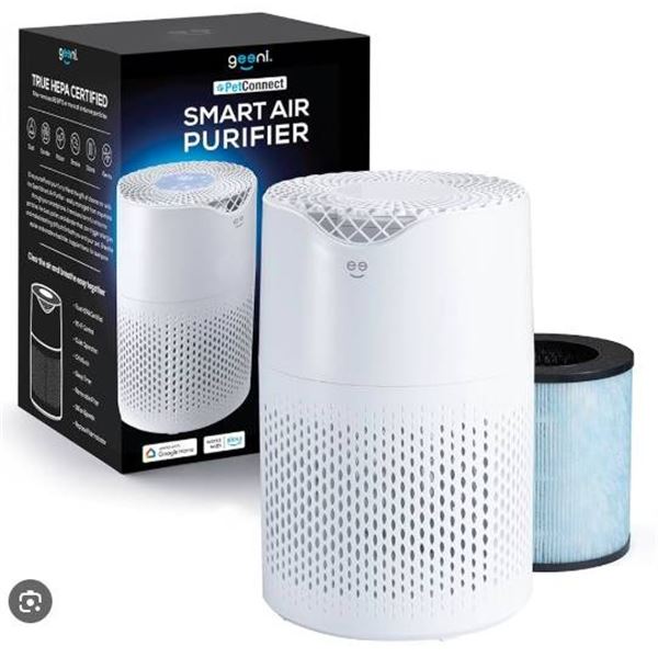 Geeni PetConnect Smart Air Purifier with True HEPA Filter