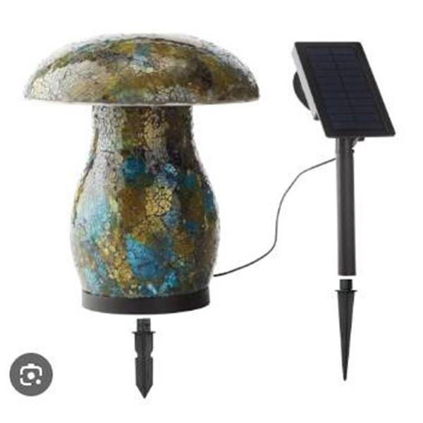 Aurora Solar Mosaic Mushroom Light Model 1463