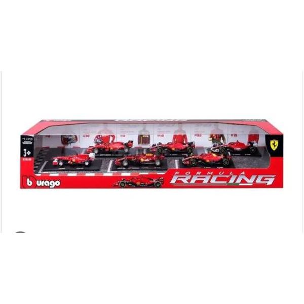 Bburago Formula Racing Ferrari Die-Cast Model Set