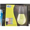 Image 2 : YSJ Solar String Lights Outdoor Waterproof, 49FT Patio Lights with 20 Shatterproof Bulbs