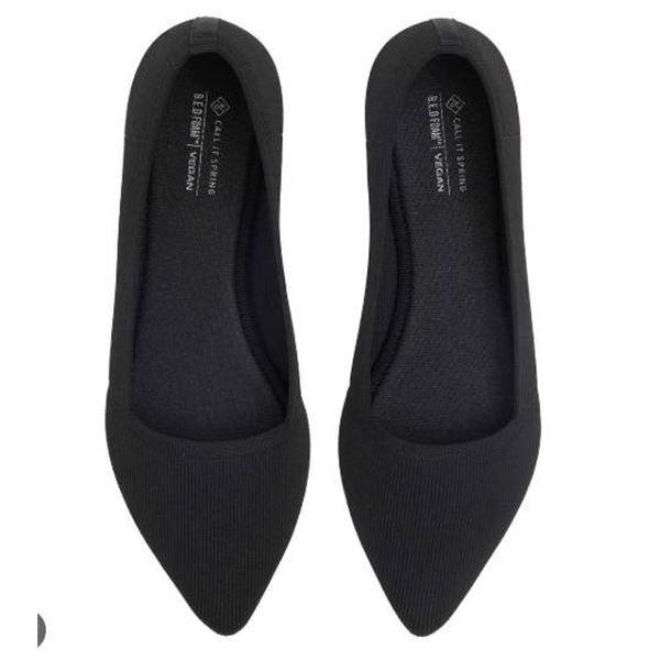 Call It Spring Black Slip-On Shoes, Women's Size 8