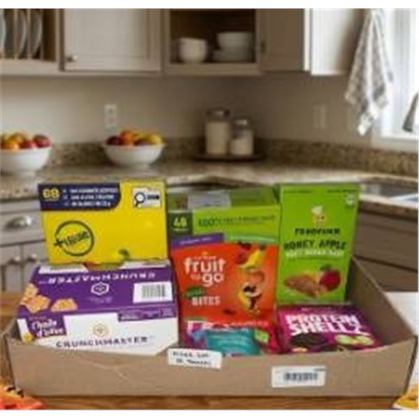 Snack Items Including Fruit To Go, Crunchmaster, and Others