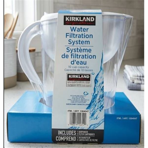 Kirkland Water Filtration System With 2 Filter Cartridges