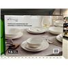 Image 2 : 16-Piece Safdie & Co. Inspiration Porcelain Dinnerware Set