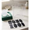 Image 1 : Food Storage Container With Accessories, Transparent, 3.5-Quart Capacity