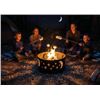 Image 1 : Amazon Basics Outdoor Round Steel Fire Ring - 36-Inch, Star and Moon Design, Black