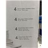 Image 4 : 16-Piece Porcelain Dinnerware Set with Plates and Bowls