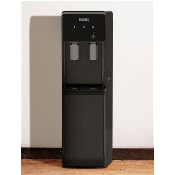 Iceman Hot and Cold Water Dispenser with Ice Maker, 12” x 15 1/2” x 45”