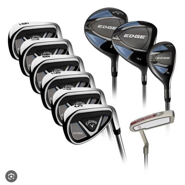 Callaway Edge 10-Piece Set, Left Hand, 10.5-Degree Regular Flex
