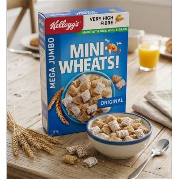 Kellogg's Mini-Wheats Mega Jumbo 1.6 kg Cereal