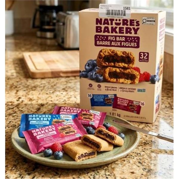 Nature's Bakery Fig Bar, 1.81 kg, 32 Twin Packs