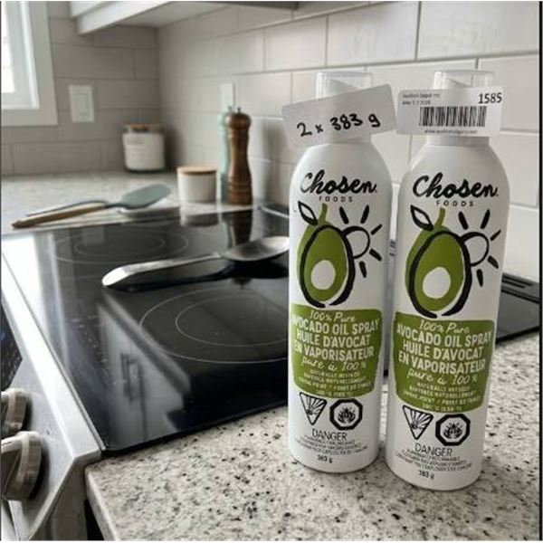 Chosen Foods 100 Percent Pure Avocado Oil Spray, 383 g, Set of 2