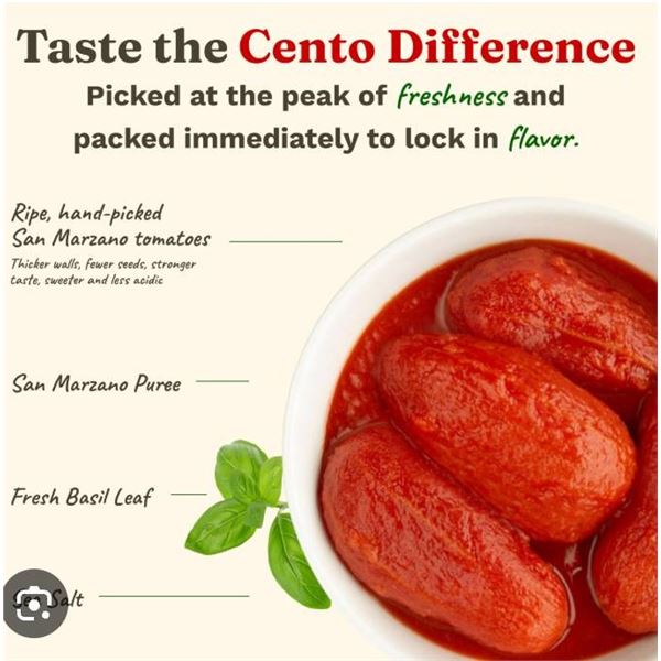 La San Marzano Whole Peeled Tomatoes With Basil Leaf 796ml (6 Cans)