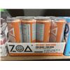 Image 2 : Pack of 12 ZOA Energy Drink Wild Orange 355 mL Cans