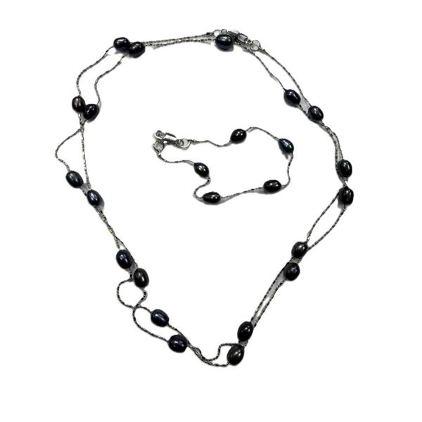 Cultured Pearl Necklace and Bracelet, W/A $460.00.