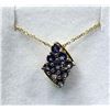 Image 2 : Gold Plated Sterling Silver Natural Tanzanite (0.54ct) with Gold Plated Sterling Silver Chain, W/A $