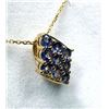 Image 3 : Gold Plated Sterling Silver Natural Tanzanite (0.54ct) with Gold Plated Sterling Silver Chain, W/A $