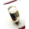 Image 3 : Gold Plated Sterling Silver Natural Opal (0.76ct) with CZ Ring, Size 9, W/A $1000.00. Opal is the bi