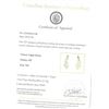 Image 4 : Gold Plated Sterling Silver Natural Emerald (0.82ct) with White Topaz Earrings, W/A $1000.00. Emeral