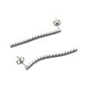 Image 3 : Sterling Silver CZ Wire Earrings, Retail $300.00.