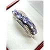 Image 2 : Sterling Silver Natural Tanzanite Ring, Size 7.75, Retail $400.00. Tanzanite is the birthstone for D