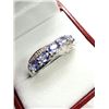 Image 3 : Sterling Silver Natural Tanzanite Ring, Size 7.75, Retail $400.00. Tanzanite is the birthstone for D