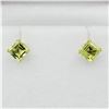 Image 3 : 14KT Yellow Gold Natural Peridot (0.70ct) Earrings, Retail $350.00. Peridot is the birthstone for Au