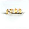 Image 1 : Sterling Silver Natural Citrine with CZ Ring, Size 9, W/A $540.00. Citrine is the birthstone for Nov