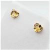 Image 1 : 14KT Yellow Gold Natural Citrine Heart Shape Earrings, Retail $400.00. Citrine is the birthstone for