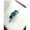 Image 2 : Sterling Silver Natural Blue Topaz Ring, Size 6.25, Retail $400.00. Blue Topaz is the birthstone for