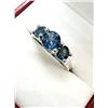 Image 3 : Sterling Silver Natural Blue Topaz Ring, Size 6.25, Retail $400.00. Blue Topaz is the birthstone for