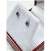 Image 3 : 10KT Yellow Gold Natural Tanzanite (0.17ct) Earrings, W/A $650.00. Tanzanite is the birthstone for D