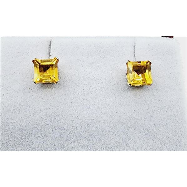 14KT Yellow Gold Natural Citrine Quartz Earrings, Retail $400.00. Citrine is the birthstone for Nove