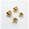 Image 4 : 14KT Yellow Gold Natural Citrine Quartz Earrings, Retail $400.00. Citrine is the birthstone for Nove