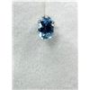 Image 2 : 10KT White Gold Natural Blue Topaz Earrings, Retail $450.00. Blue Topaz is the birthstone for Novemb