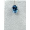 Image 4 : 10KT White Gold Natural Blue Topaz Earrings, Retail $450.00. Blue Topaz is the birthstone for Novemb