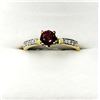 Image 1 : Gold Plated Sterling Silver Natural Garnet Ring, Size 10.25, Retail $300.00. Garnet is the birthston