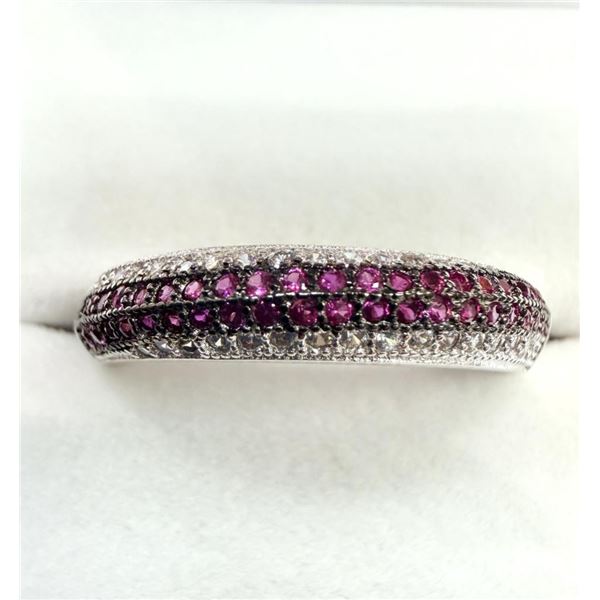 Sterling Silver CZ Ring, Size 6.75, Retail $200.00.