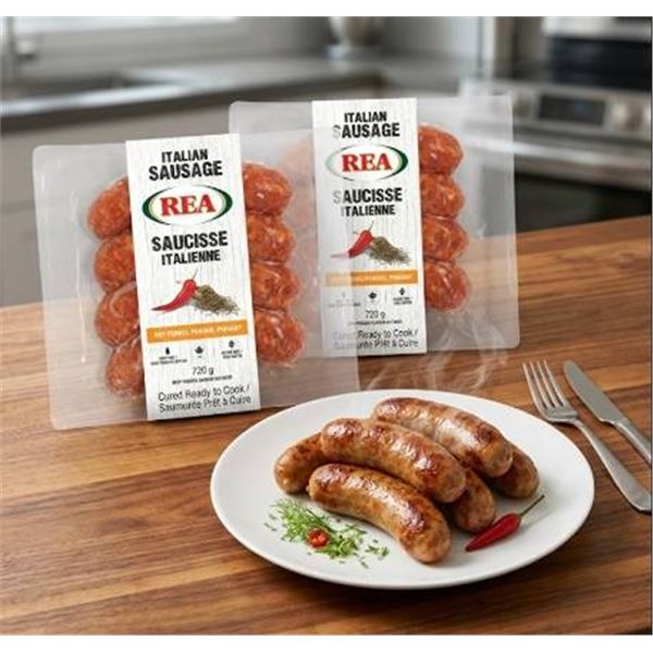REA Hot Fennel Italian Sausage, 2x720g