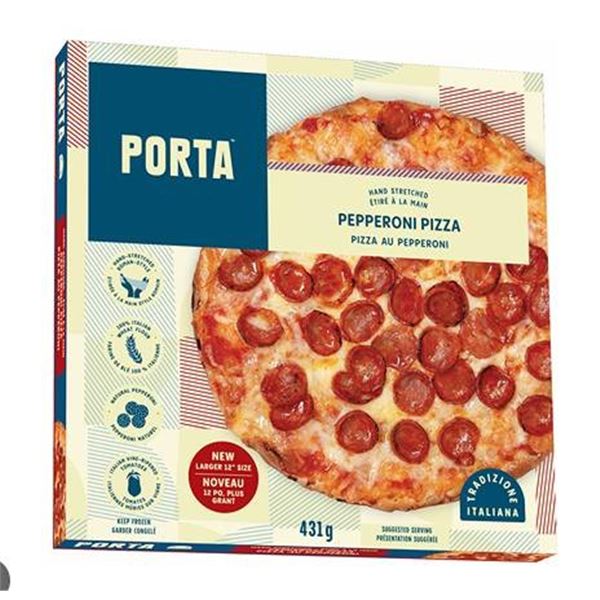 Porta Pepperoni Frozen Pizza, 10 x 431g