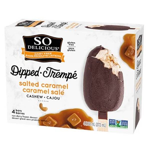 So Delicious Dairy Free Salted Caramel Bars 6 Packs of 4 bars