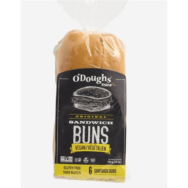 O'Doughs Original Vegan Sandwich Buns 6 x 510g