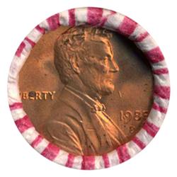 1985D Lincoln Cent RARE Never Opened Original Bank Roll 50 GEMS (COI-5529)