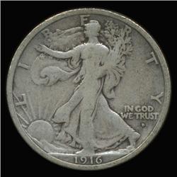 1916D Walking Liberty Half Dollar High Grade (COI-6342)
