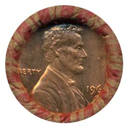 1969S Lincoln Cent RARE Never Opened Original Bank Roll 50 GEMS (COI-5518)