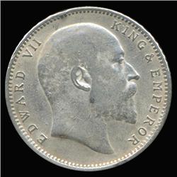 1905B India Silver Rupee High Grade (COI-6632)
