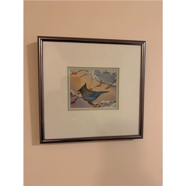 Bird artwork 9 1/2" x 9 1/2"